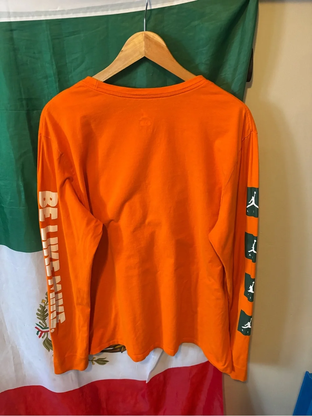 Jordan x Gatorade Orange Long Sleeve Crewneck Shirt